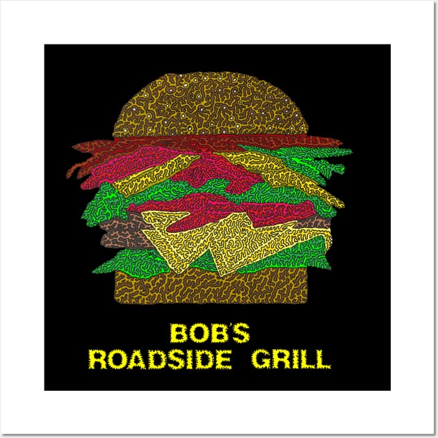 Bob's Roadside Grill Wall Art by NightserFineArts